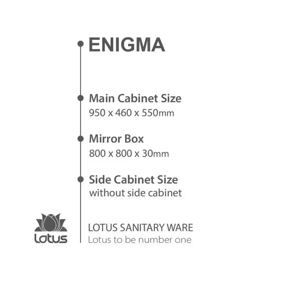 خرید و قیمت روشویی و کابینت لوتوس lotus طرح چوب ، کابینت و روشویی پی وی سی pvc مدل انیگما Enigma