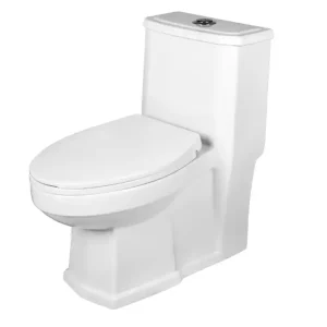 توالت فرنگی 1 تکه زمینی ،توالت فرنگی مروارید محصول چینی مروارید مدل رومینا 69 از نمای بغل